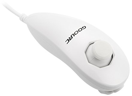 GoolRC Blanche Nunchuk Manette Contrôleur pour Nintendo Wii