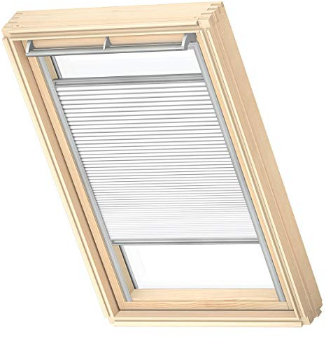 VELUX Original Wabenplissee, M08, Weiß, mit Grauer Führungsschiene