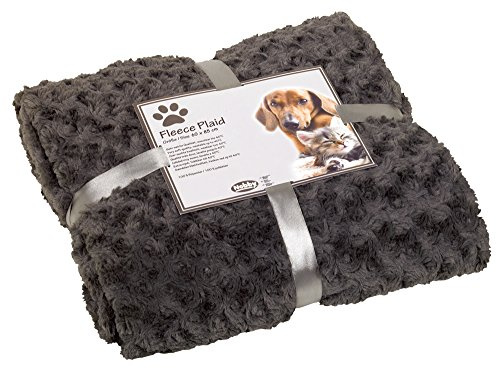 Nobby Fleece Plaid SUPER SOFT grau S 60 x 85 cm