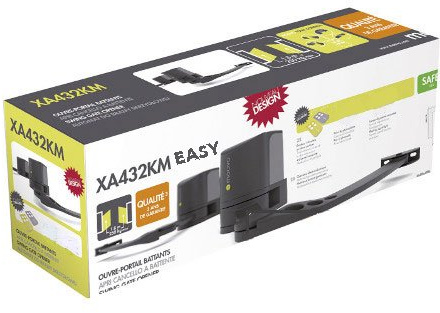 MOOVO XA432KM/02 EasyKit Motorisation Portail battant, Gris