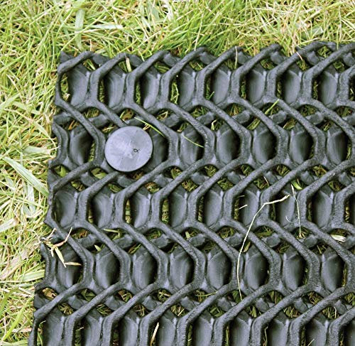 Terram Flexibles Bodenschutzgitter | 2m x 10m | dunkelgrün | rutschfest | AntiRutsch-Matte | Fallschutzmatte z.B. für Spielplätze