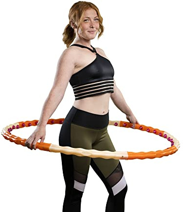 HOOPOMANIA Hula Hoop Reifen Erwachsene [0,72 – 3,1 kg] Hulahoop zum Abnehmen - Massagehoop