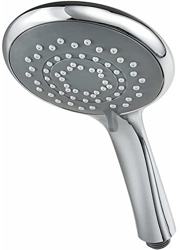 Triton Showers Showerhead, Bathroom Accessory, Water, 5 Spray Patterns, High Pressure, 8000 Series, Chrome Finish, Head Set, Shower Accessories