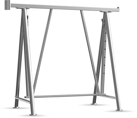Tréteau pliant Compakt S 1200, galvanisé à chaud, hauteur réglable, capacité de charge 1,5 t