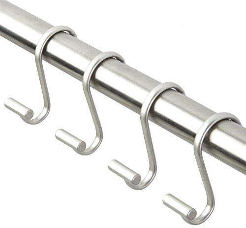 iDesign 76752EU T-Balken Duschvorhanghaken 12 Stück, satiniert