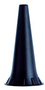 Kirchner & Wilhelm 100er-Pack Ohrtrichter f??r Otoskope, Schwarz, Silikon, ? 2,5mm