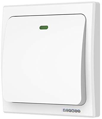 Acegoo Wireless Wall Switch - No Wiring, No Battery Required - Remote Control Lighting & Appliances