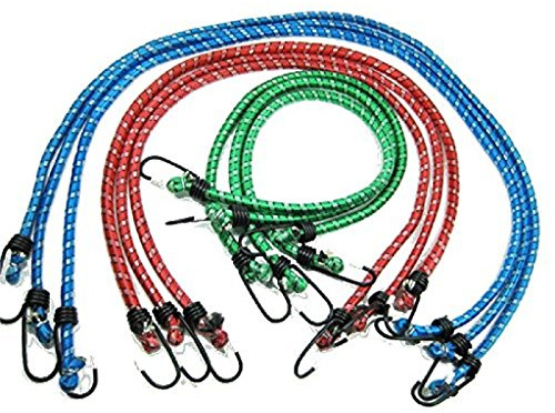 9X Gepäckspinne Spannseil Spanngummi Gummiseil Gurt Gepäckgurte mit Haken