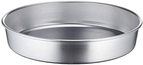 Pentole Agnelli Linea Pasticceria e Pizza Tortiera Conica in Alluminio con Orlo (H 6 cm), Argento, 28 cm