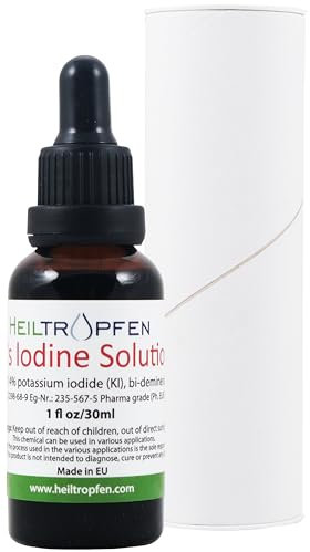 Lugolsche Jodlösung 7% 30ml | 21% Lugols liquid Formulierung | Inhaltsstoffe in pharmazeutischer Qualität | 7 Prozent elementares Jod und 14% Kaliumjodid | Lugolsche Lösung | Heiltropfen®