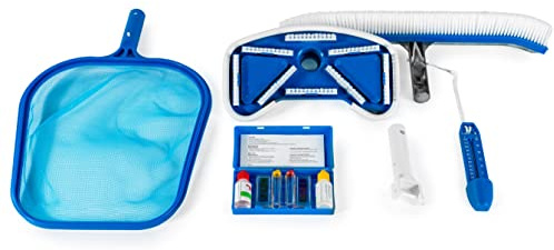 HST Sicherheitstechnik Poolset Komplettset Wartungsset Pool Reinigungsset Poolsauger Zubehör Set