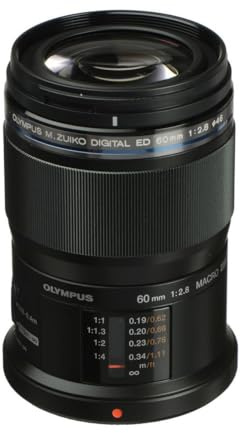 Olympus M.Zuiko ED 60mm f2.8 Macro MILC V312010BU000 - Objetivo, Color Negro