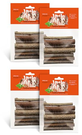 Little One Snack Knabber-hasselnötsgrenar i påse, 7 stycken, 4-pack (4 x 35 g)