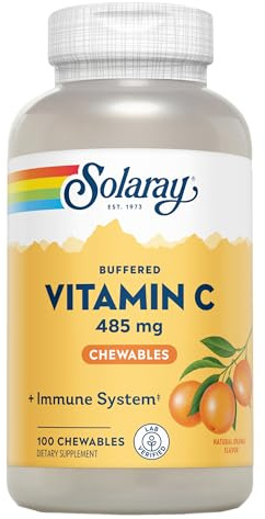 Solaray Vitamin C 500mg | Naranja | 100 Comprimidos