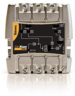 Televes - Amplificador minikom 5e/1s easyf fm-v-u-u-fi