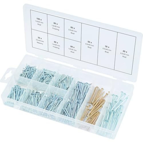 KS Tools 970.0370 Sortiment Nägel, 550-teilig, Farbig