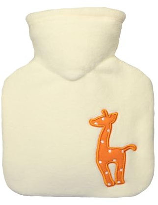 Reer 4020 Kinderwärmflasche Safari Bezug, weiß, 0.6 L