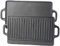 Rosenstein & Söhne Grillplatte Gusseisen: Gusseiserne Wende-Grillplatte für Ofen, Herd & Grill, 46 x 23 cm (Gussgrillplatte, Gussplatte Grill, Grillspiesse)