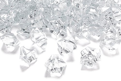 Goodymax 50 Kristall-Steine Farblos Klar 25 mm - EIS Deko Streudeko Diamanten Tisch Streu Deko