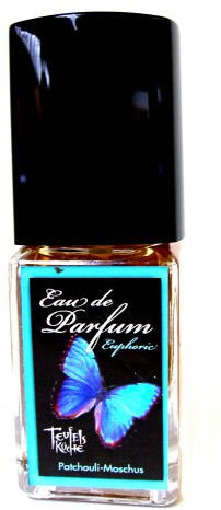 Original Teufelsküche Patchouli Euphoric – Vintage-Patchouli trifft warm-ledrigen Moschus, Eau de Parfum Herren, Gothic Parfum, 25 ml Spray, Gotik Patchouly