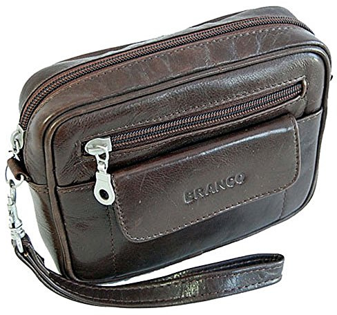 Leder Herren Handgelenktasche kleine Herrentasche Gürteltasche Festivaltasche