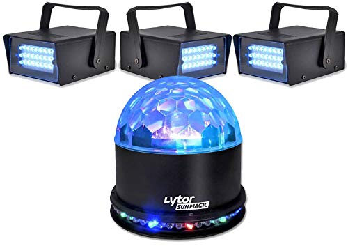 Pack Soirée FIESTA SUNMAGIC + 3 LED STROBE BLANC