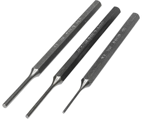 Mayhew Select 89032 Short Pin Punch Set, 3-Piece