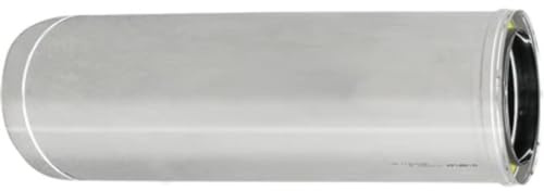 Tubo in inox doppia parete per canne fumarie 1m x 200-250mm