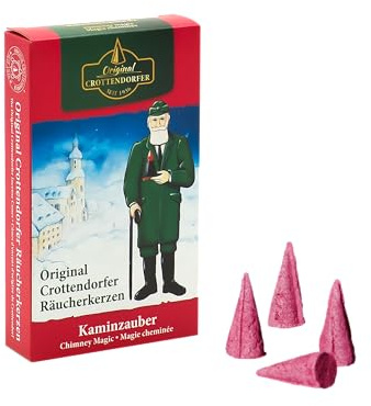 original Crottendorfer Räucherkerzen - Räucherkegel, echt Erzgebirge Kaminzauber, Inhalt: 24 Stück