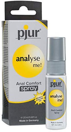 pjur analyse me! Anal Comfort Spray - für komfortablen Analsex - Panthenol & Aloe unterstützen die Dehnfähigkeit der Haut (20ml)