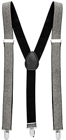 W WIDMANN MILANO Party Fashion - Hosenträger, mit Pailletten, Größenverstellbar, Accessoire, Mottoparty