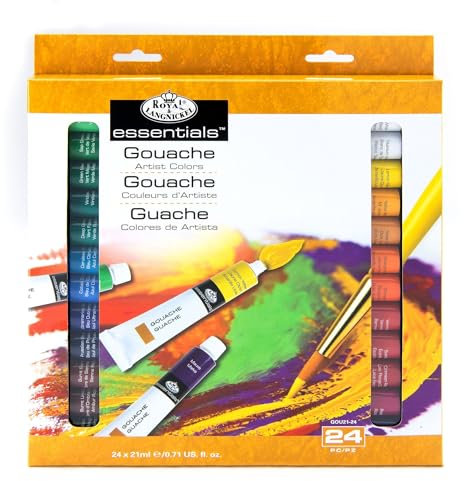 Royal & Langnickel Gouachefarbe, 24 Tuben 21 ml