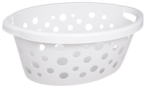 Ondis24 - Panier à linge en plastique de 25 litres - Blanc