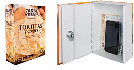 Arregui Chef Verborgener Safe Geldversteck, getarnt als Saucen-Packung, Stahl, 137 x 188 x 68 mm, mehrfarbig