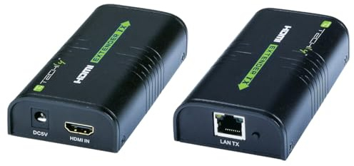 Techly 306004 Extender/Splitter HDMI su Cavo Cat.6 1080p@60Hz Fino a 120m Nero