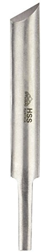 STUBAI Oval-Drehmeißel 5928 ohne Heft, schräg 30 mm – HSS, automatische Schneidhaltung, ideal für Rundformen & Einsteiger
