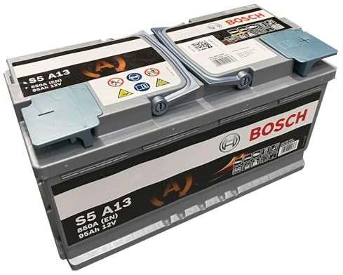 BOSCH 0098S5A130 Starterbatterie AGM S5 12V 95Ah/850A, ETN 595901085, KSN S5A13, für Start-Stop-Systeme