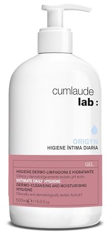 Cumlaude Lab - pH-Neutrale Reinigungslösung, Intimhygiene, Täglichen Gebrauch, Kamille und Malve, Hypoallergen, Parfüm- und parabenfrei, Dermatologisch und gynäkologisch getestet - 500 ml