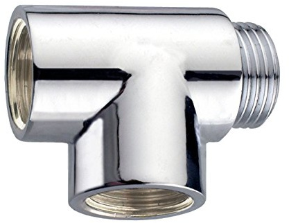 CORNAT TEC386203 T-stycke mässing krom 1/2ETx1/2ITx1/2IT, Klein