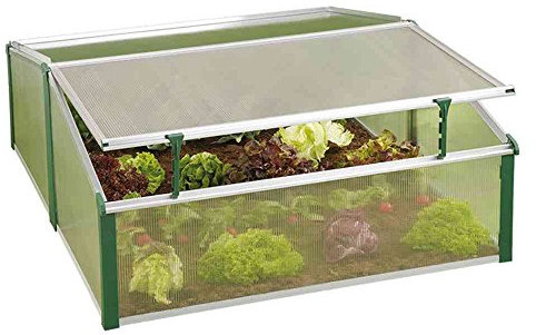 Juwel 20220 Doppelfrühbeet Easy Fix, 120 x 100 x 40/30 cm
