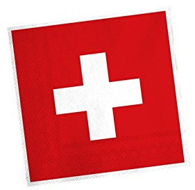Party-Servietten Schweiz Flagge