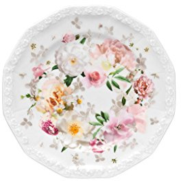 Rosenthal 10430-407165-10217 Maria Pink Rose Brotteller, 17 cm