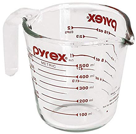 Pyrex 1118440 B0002ITQHS Add Consistency to Your Kitchen 2 Cup That is Sturdy Read. Measurement Indicators and The Easy t, Glass, Transparent
