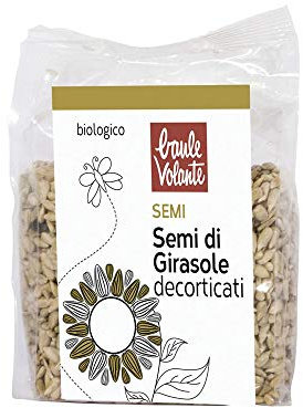 Baule Volante Semi di Girasole Bio - Semi di Girasole Sgusciati - Ricchi di Proteine ​​e Fibre - Perfetti per una dieta vegetariana o vegana - 250g