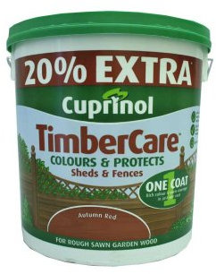 Cuprinol 5L Plus 20 Percent Timber Care - Woodland Green