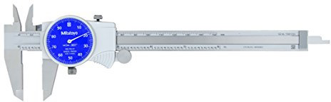 Mitutoyo 505-742-51 D6TX-1 calibrador de dial, cara azul, 0.1/Rev, 0-6, 0.001
