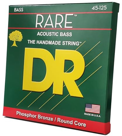DR Strings RPB545 45-125 Medium Set Handmade Rare Coated 5-String Bass Strings