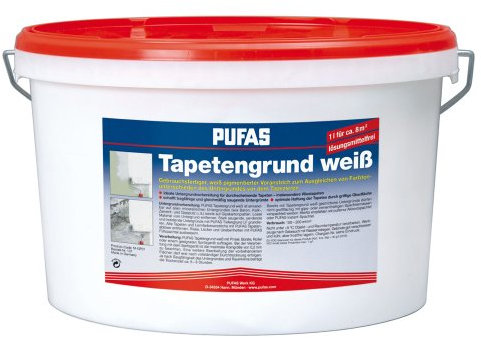 Pufas Tapetengrund weiss 10 Liter