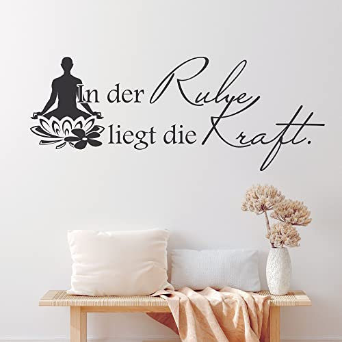 GRAZDesign Wandtattoo Bad Sprüche Wellness Wandaufkleber Badezimmer Wand Aufkleber - 147x57cm / 070 schwarz