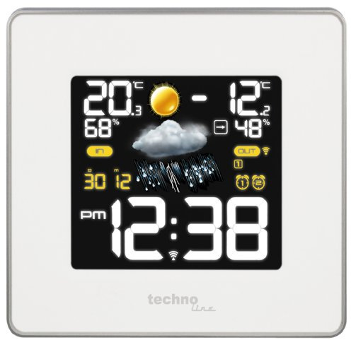 Technoline WS 6440 PREMIUM väderstation, vit